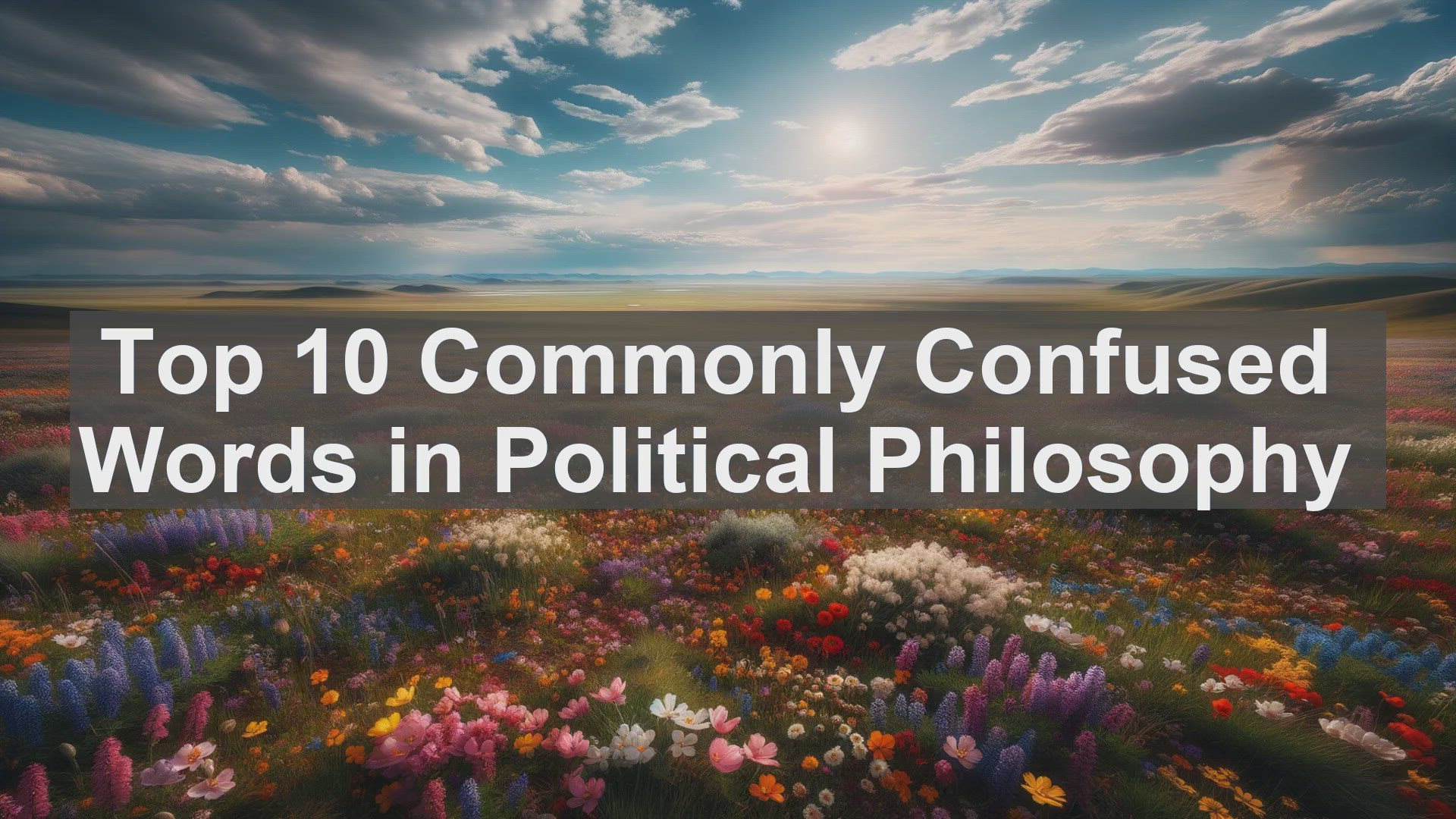 'Video thumbnail for Top 10 Commonly Confused Words in Political Philosophy'