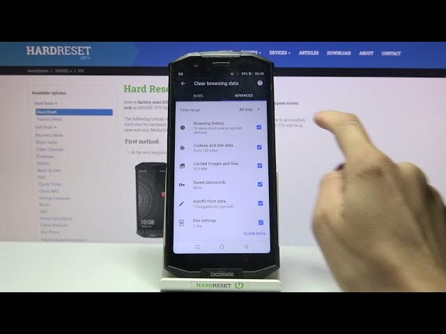 Video thumbnail for How to Clear Browsing Data on Doogee S70 – Delete Search History