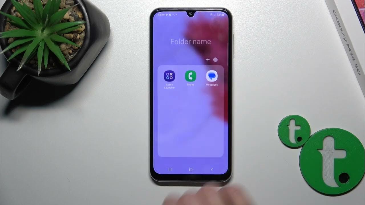 Video thumbnail for How to Create Home Screen Folders on Samsung Galaxy M34?