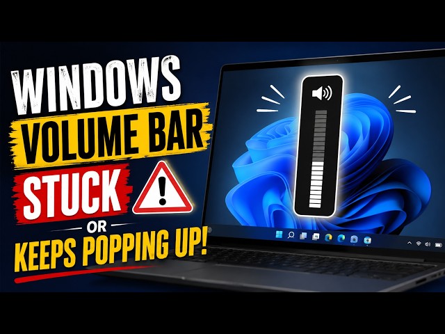 Video thumbnail for Windows 11 Volume Bar Stuck or Keeps Popping Up