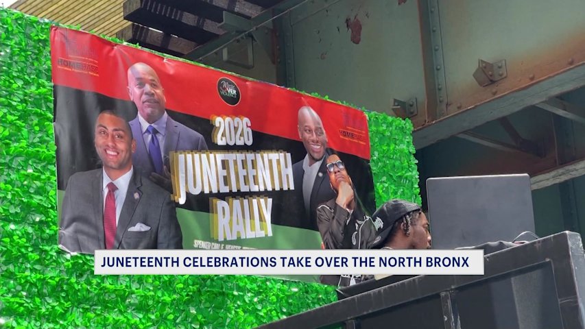Video thumbnail for Juneteenth rally in the North Bronx highlights voting rights and push for equality