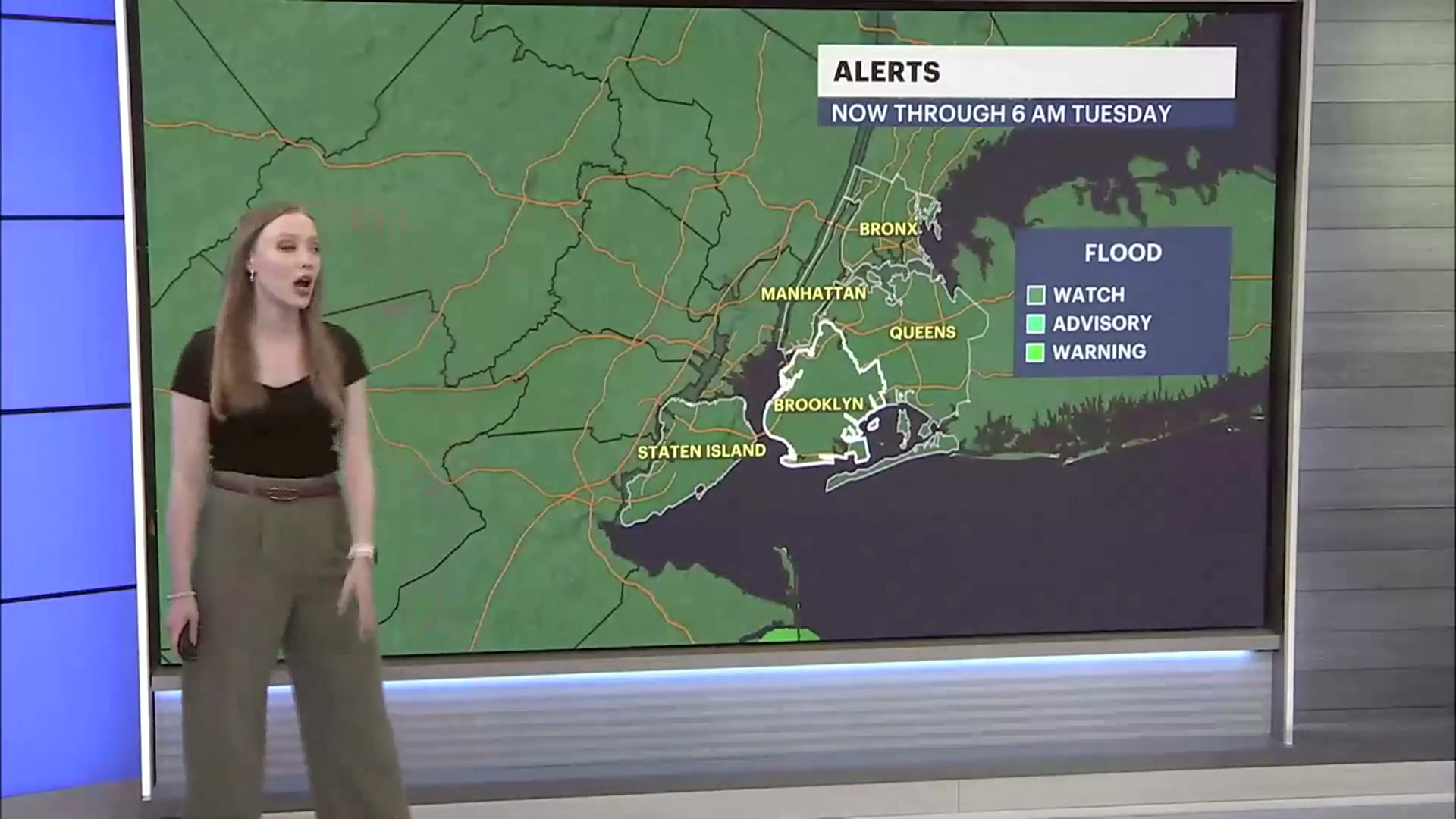 Video thumbnail for STORM WATCH: Hit or miss showers with lingering puddles and ponding in Brooklyn
