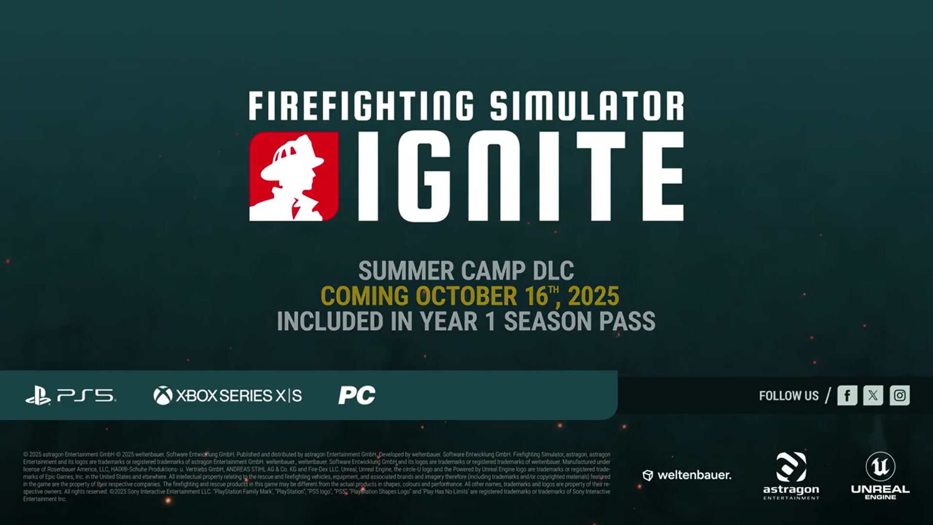 'Video thumbnail for Firefighting Simulator: Ignite - Official Summer Camp DLC Announcement Trailer'