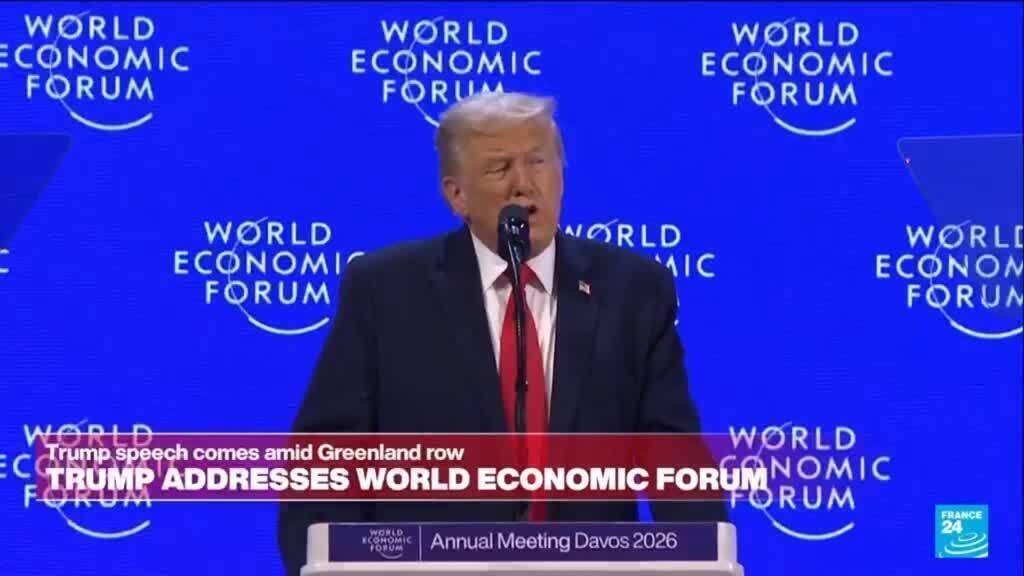 Video thumbnail for Replay: US President Donald Trump gives speech at Davos forum