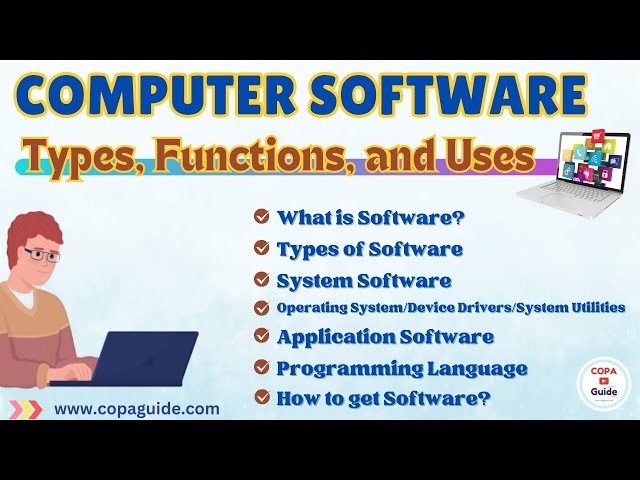 Video thumbnail for ITI-COPA | Computer Software - Types, Functions and Uses | Video Tutorial in Hindi