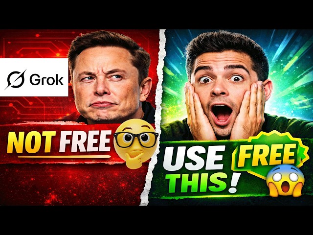 Video thumbnail for Grok AI Isn’t Free Use This FREE Arena AI Instead