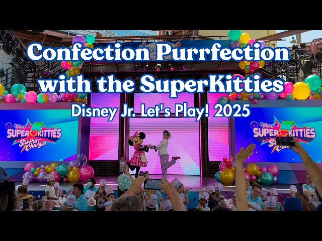 'Video thumbnail for Confection Purrfection with the SuperKitties | Disney Jr. Let’s Play! 2025'