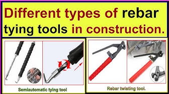 'Video thumbnail for Different types of rebar tying tools in construction./ Types of binding wire tying tools.'