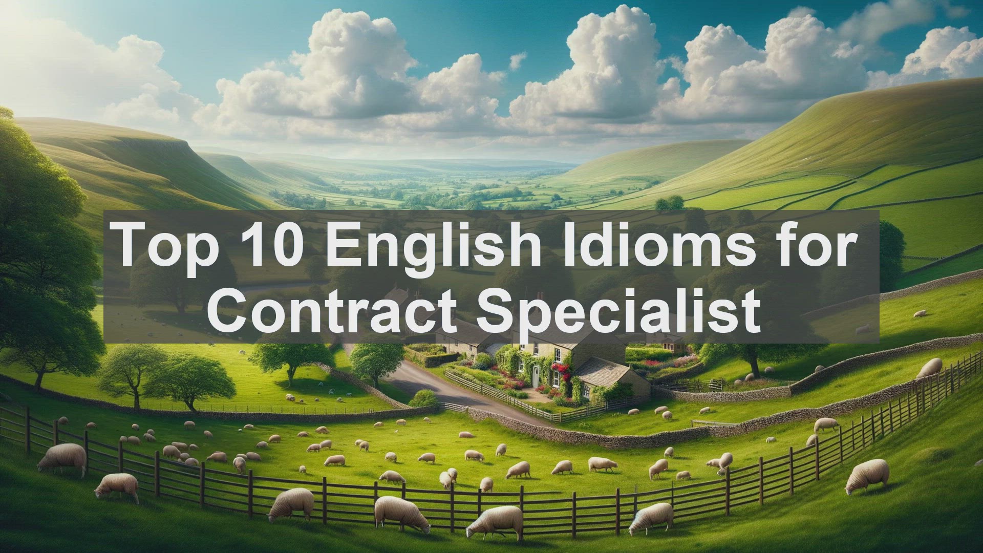 'Video thumbnail for Top 10 English Idioms for Contract Specialist'
