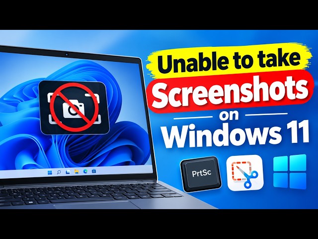 Video thumbnail for Unable to take screenshots on Windows 11