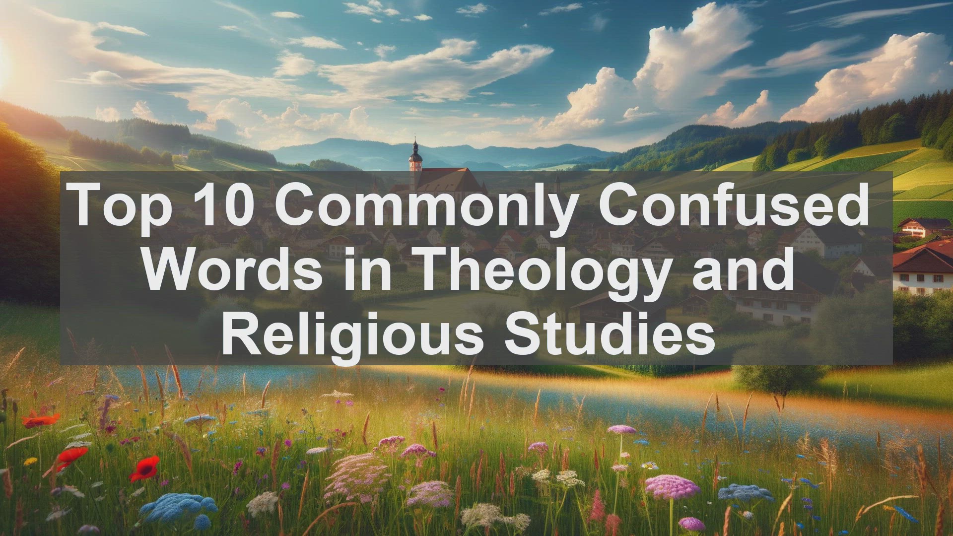 'Video thumbnail for Top 10 Commonly Confused Words in Theology and Religious Studies'