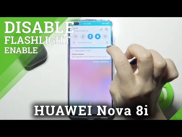 Video thumbnail for How to Activate Flashlight on HUAWEI Nova 8i – Turn On Torch