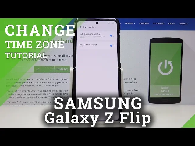 Video thumbnail for How to Change Date & Time in SAMSUNG Galaxy Z Flip – Time Settings
