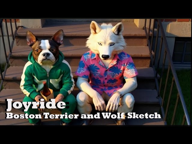 Video thumbnail for Joyride: A boston Terrier and a Wolf Escape For a iNght Out On The Town