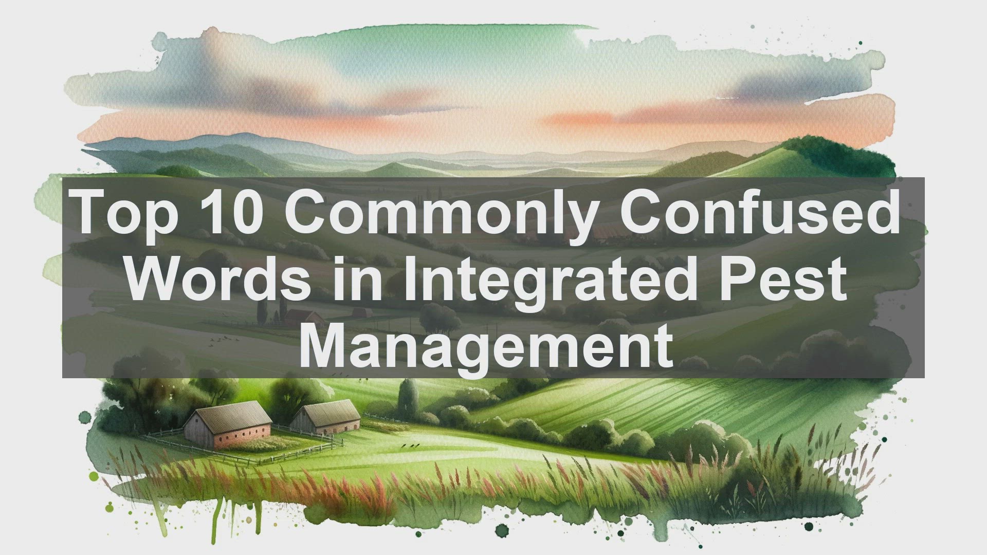 'Video thumbnail for Top 10 Commonly Confused Words in Integrated Pest Management'