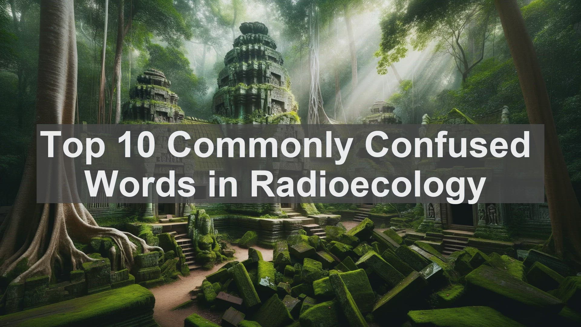 'Video thumbnail for Top 10 Commonly Confused Words in Radioecology'