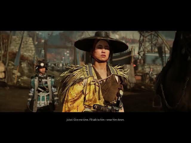 Video thumbnail for Ghost of Yotei - The Oni:  Matsumae Outpost: Speak with Junbei Atsu Meets Commander Wada Cutscene