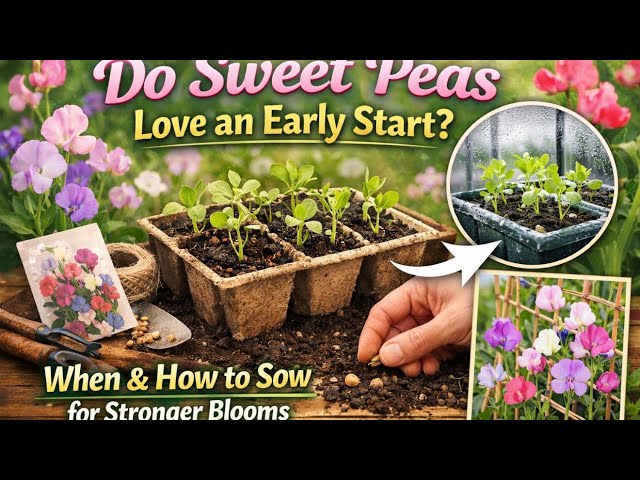 Video thumbnail for 🎥 ✅ 🌸 Do Sweet Peas Love an Early Start? 🌿 | When & How to Sow for Stronger Blooms