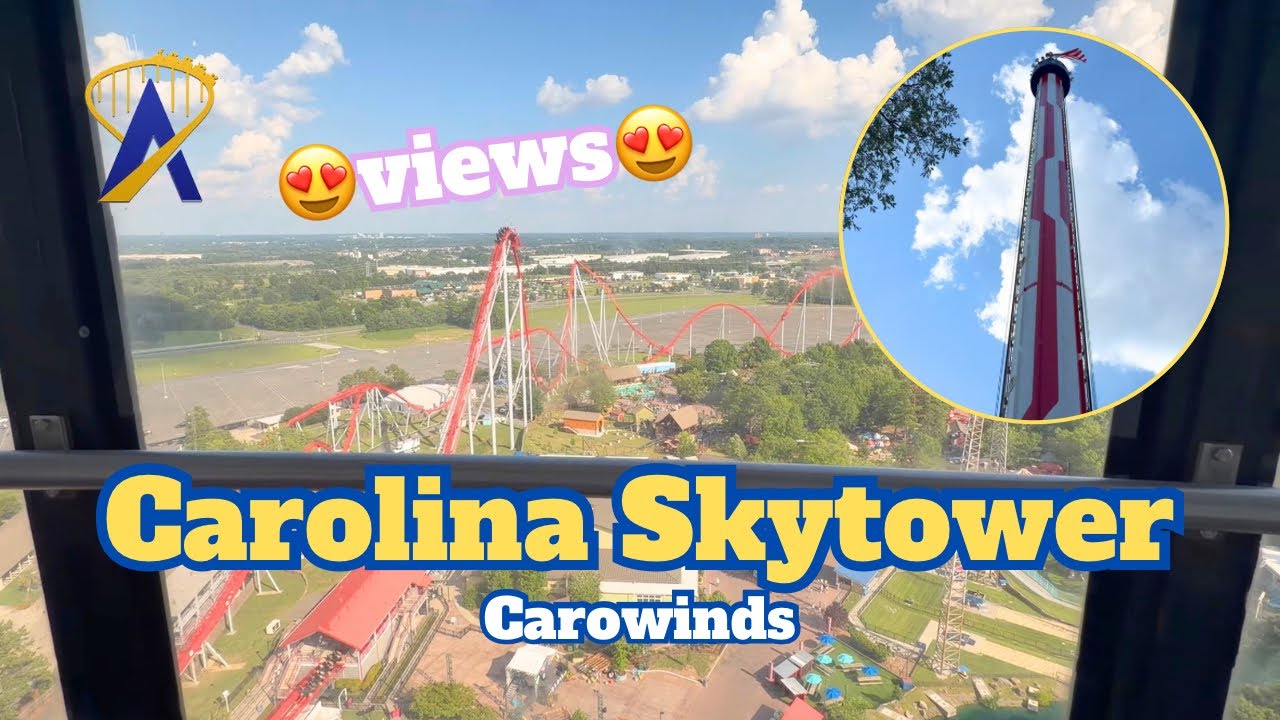 Video thumbnail for Carolina Skytower POV from Carowinds Theme Park