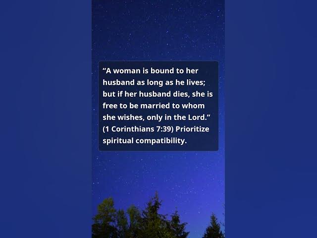Video thumbnail for 1 Corinthians 7:39 — Marry in the Lord