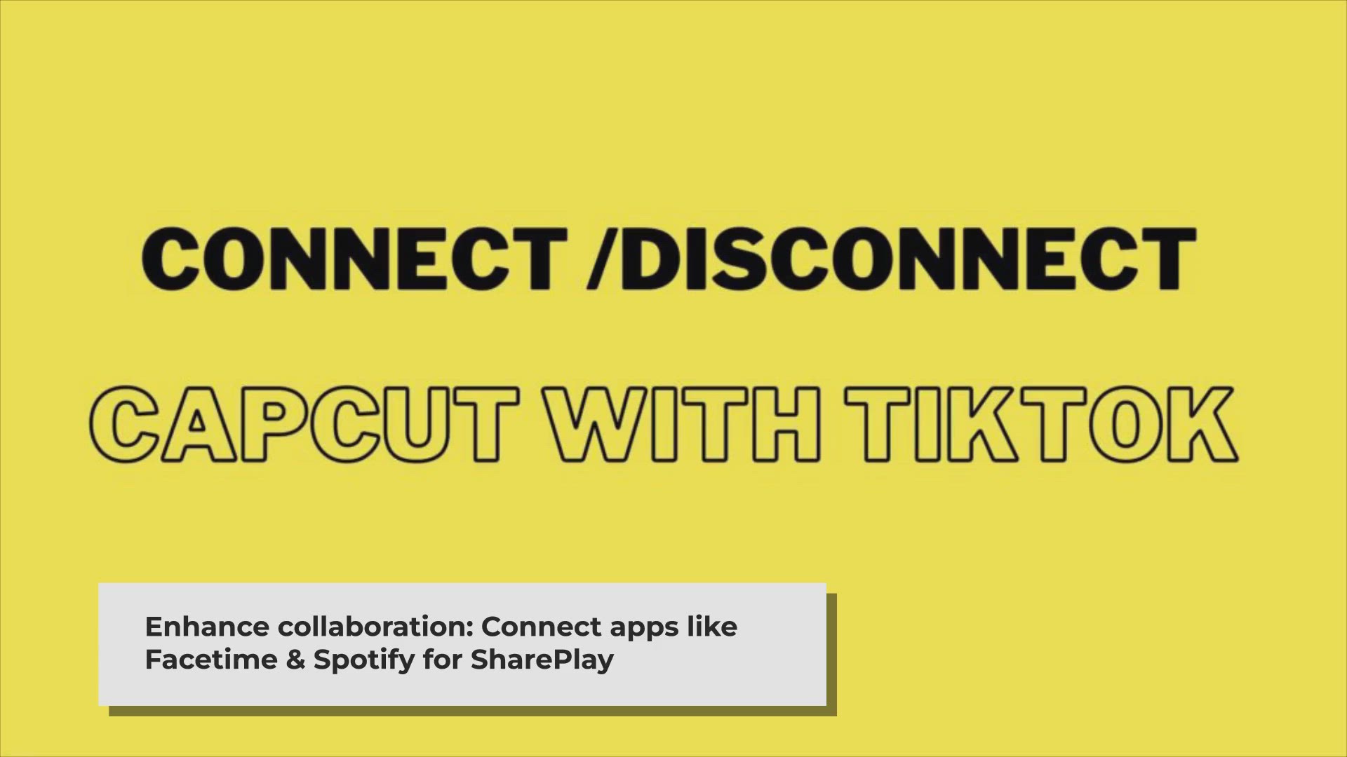 Video thumbnail for How to connect or disconnect CapCut with tiktok