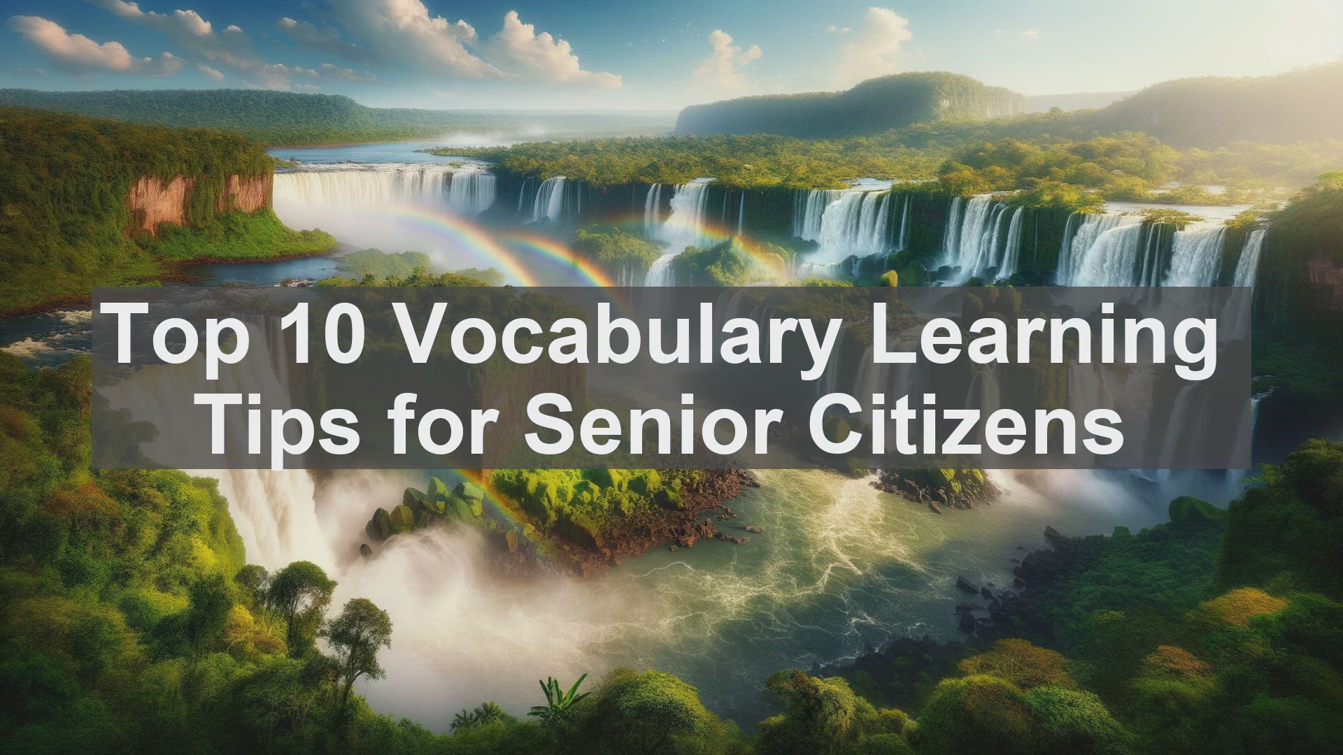 'Video thumbnail for Top 10 Vocabulary Learning Tips for Senior Citizens'