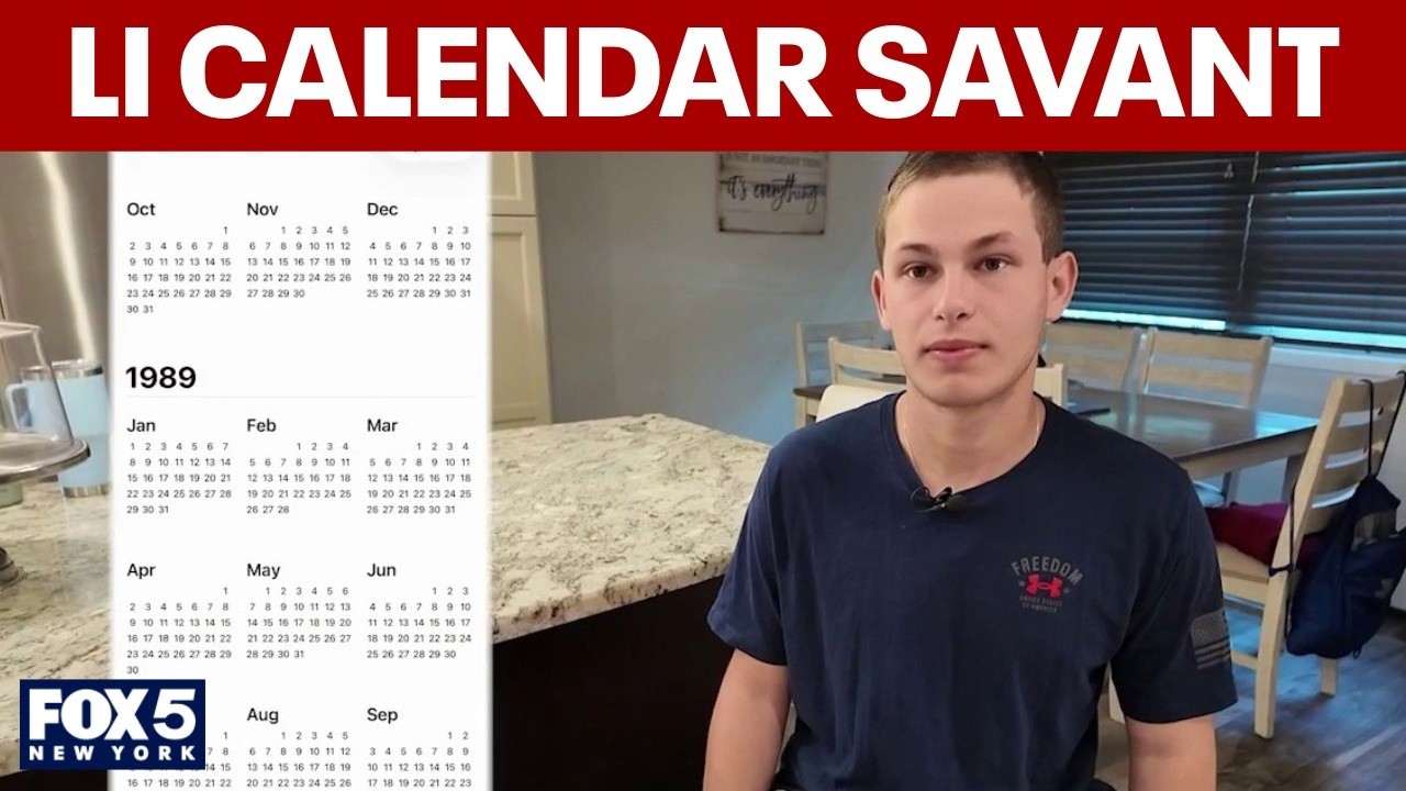 Video thumbnail for Long Island man known as 'human calendar savant'