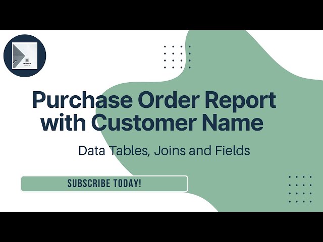 Video thumbnail for Build a Customer Purchase Order Report From Scratch in ConnectWise!