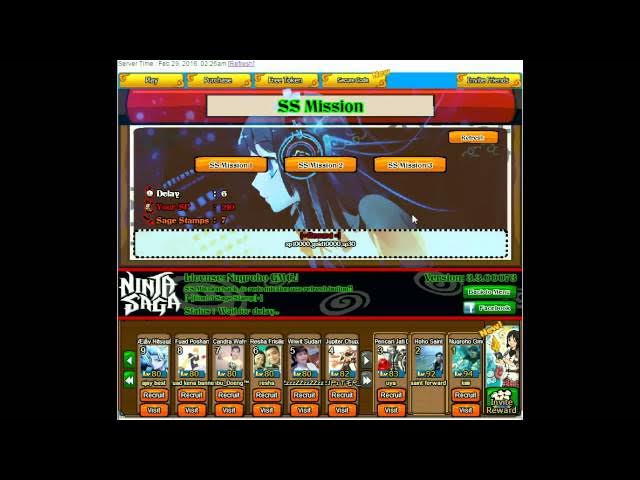 Video thumbnail for Ninja Saga 5 in 1 100% work (28 Feb 2016)