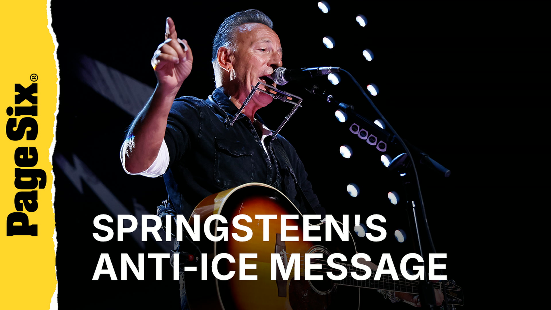 Video thumbnail for Bruce Springsteen slams 'lawless government' in speech at Power To The People festival