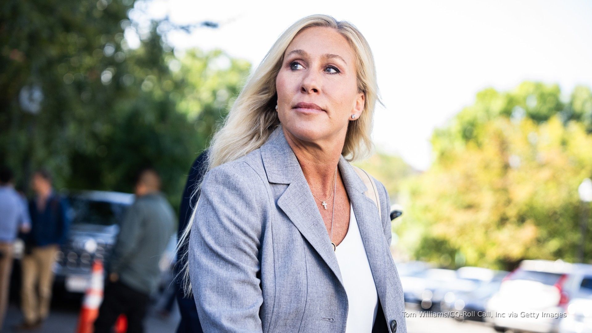 Video thumbnail for Marjorie Taylor Greene shuts down 2028 speculation; Crockett mocks her exit