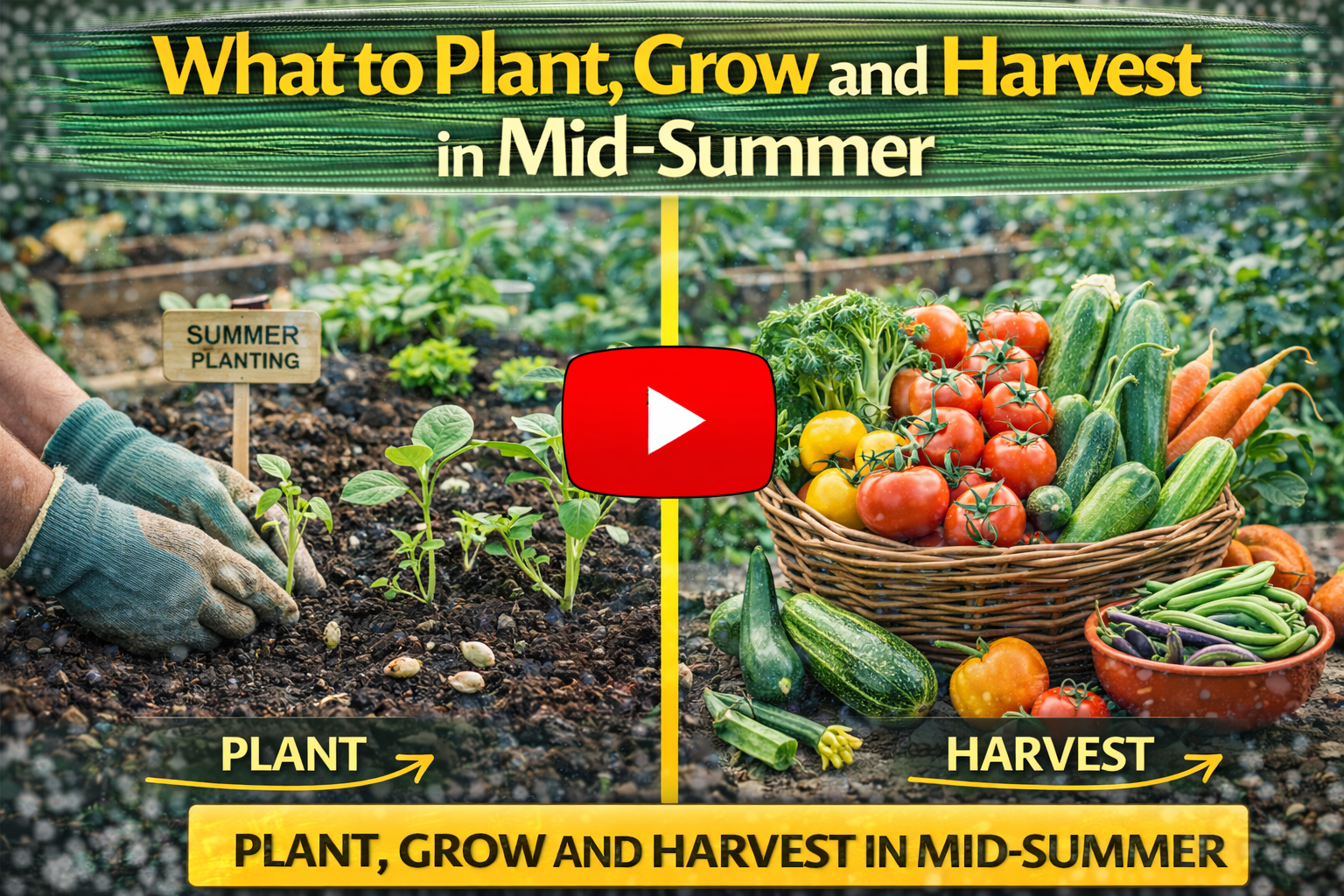 Video thumbnail for What to Plant, Grow and Harvest in Mid-Summer