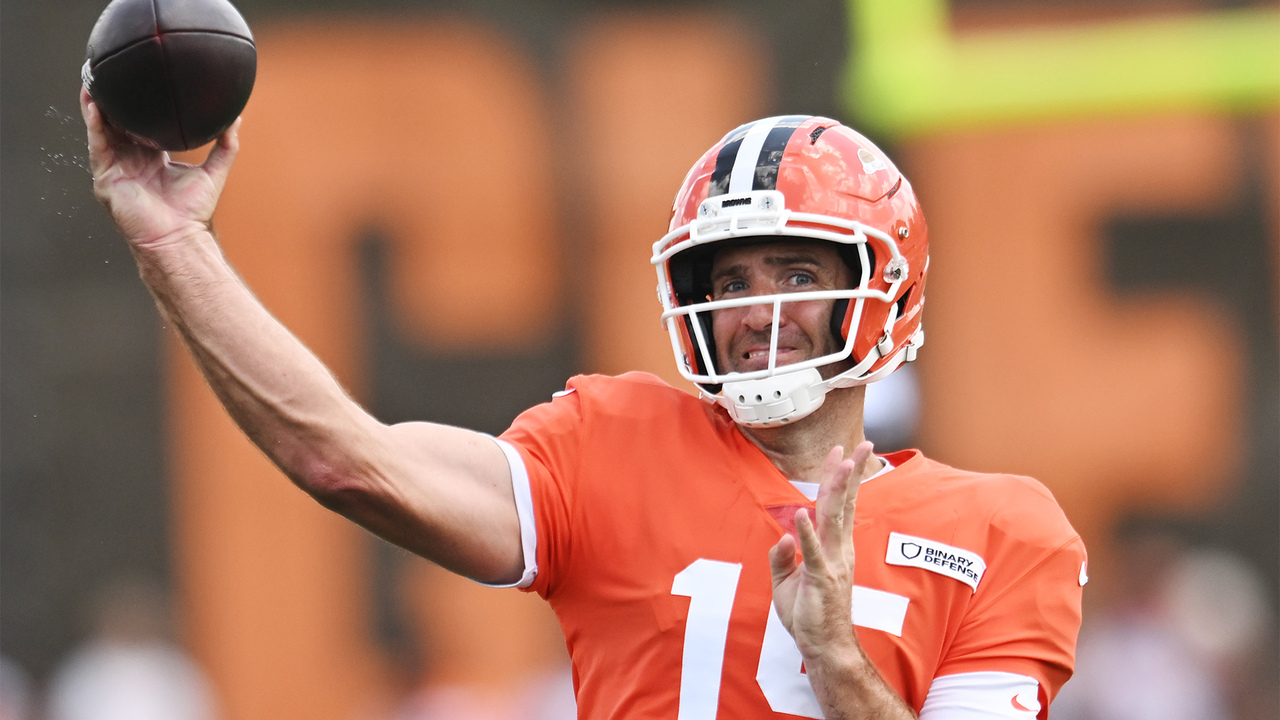 'Video thumbnail for Joe Flacco Named Cleveland Browns Week One Starter'