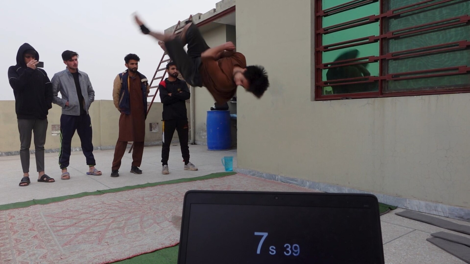 Video thumbnail for Most twisting backflips off a wall in 30 seconds  13 by Hamza Khalid