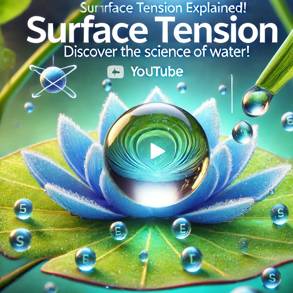 'Video thumbnail for Surface Tension in physics'