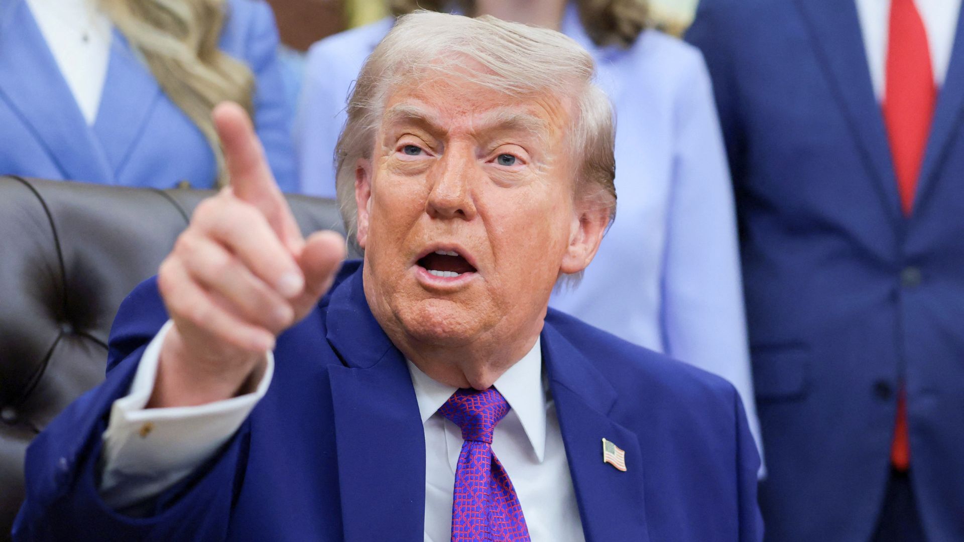 Video thumbnail for Trump says ‘ships are starting to move’ through Strait of Hormuz
