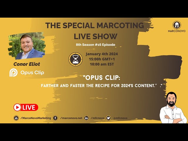 Video thumbnail for Opus Clip: Farther and Faster the Recipe for 2024's Content!
