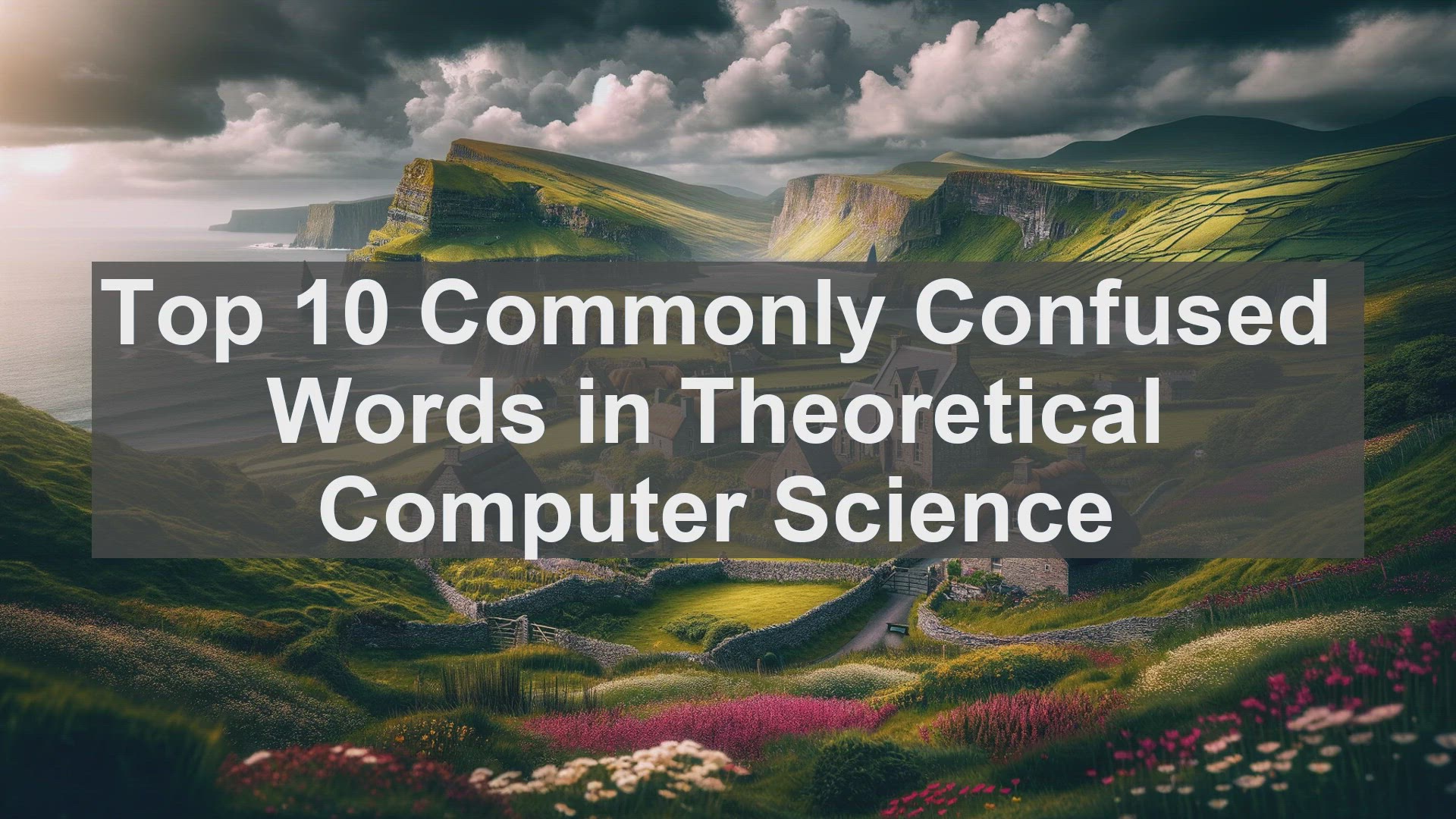 'Video thumbnail for Top 10 Commonly Confused Words in Theoretical Computer Science'