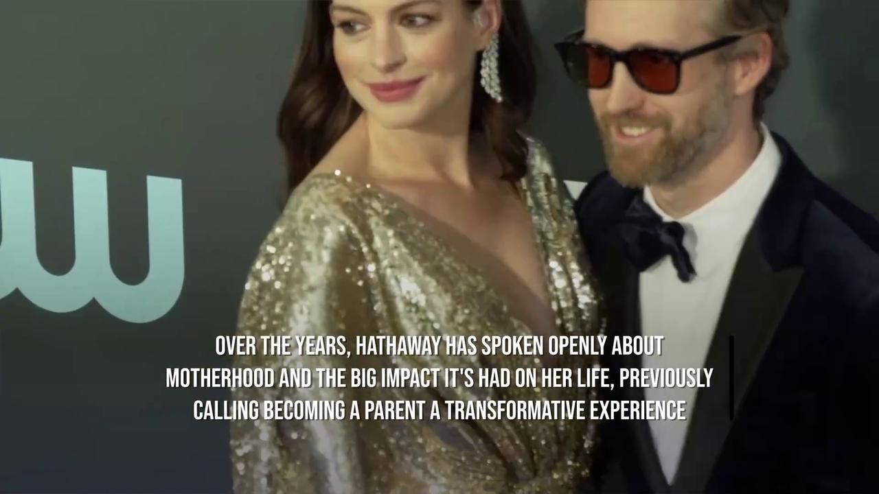 Video thumbnail for Anne Hathaway pregnant with baby number three.