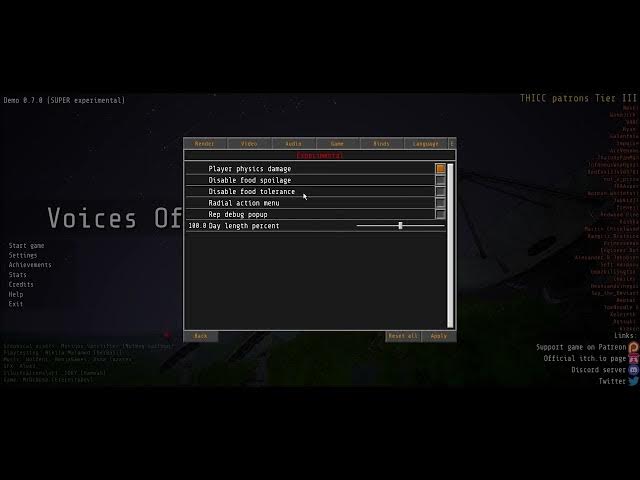 Video thumbnail for How To Enable & Disable Food Spoilage In Voices Of The Void