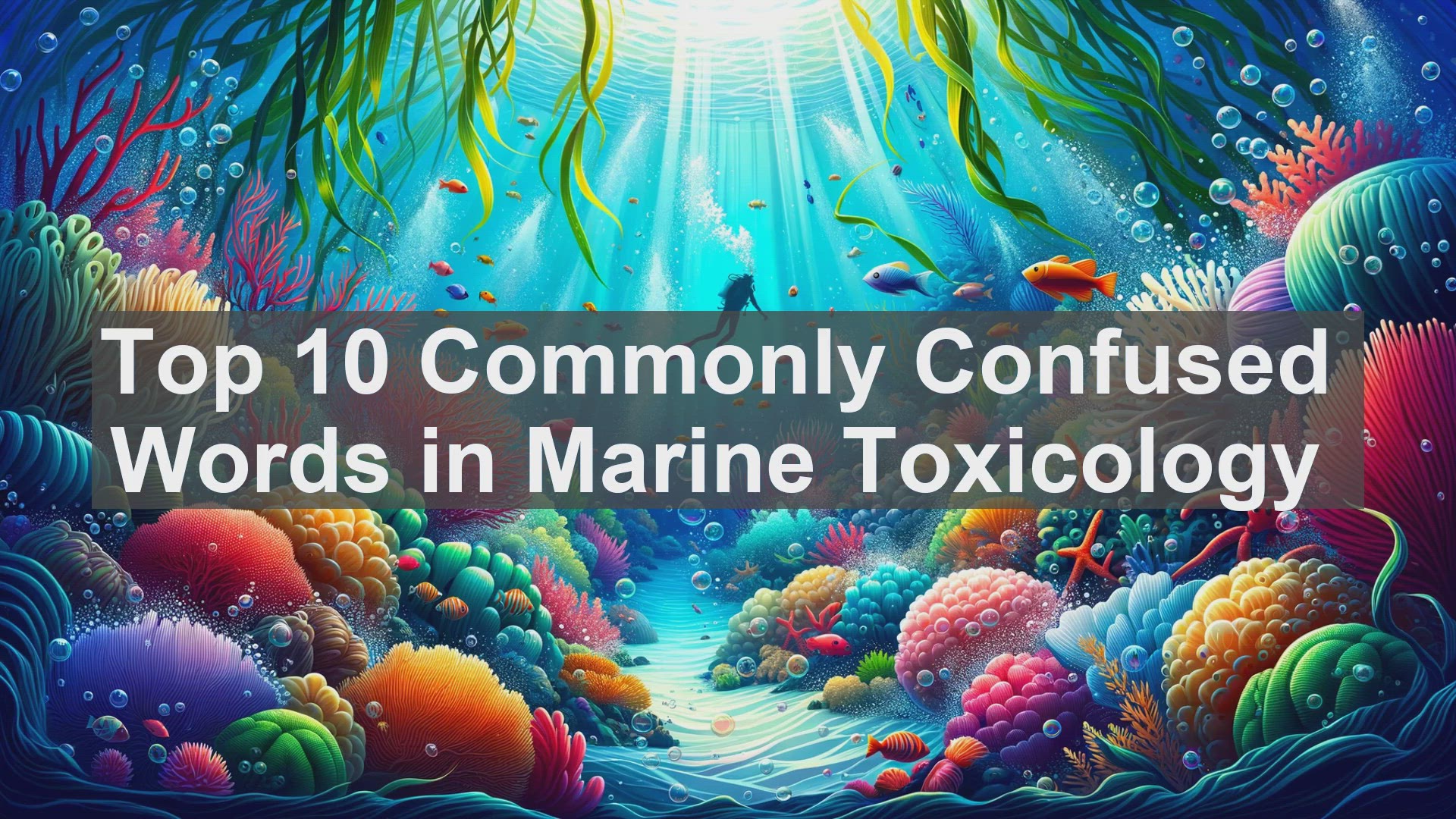 'Video thumbnail for Top 10 Commonly Confused Words in Marine Toxicology'