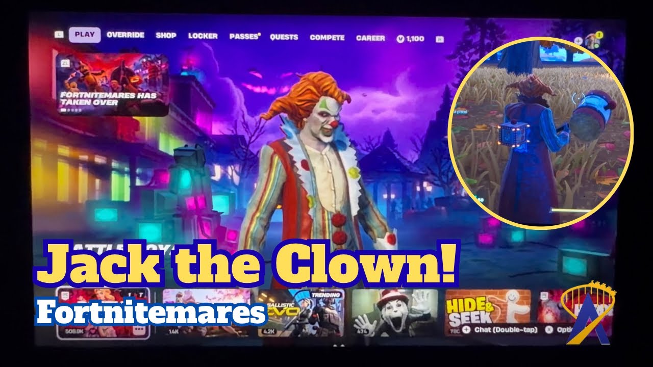 Video thumbnail for HHN's Jack the Clown Just Invaded Fortnite and We Played Him!