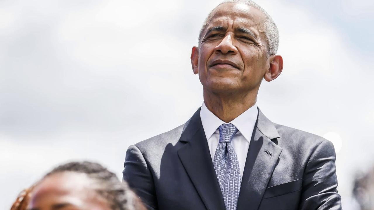 Video thumbnail for Obama Opens Presidential Center With Warning About America's Future.