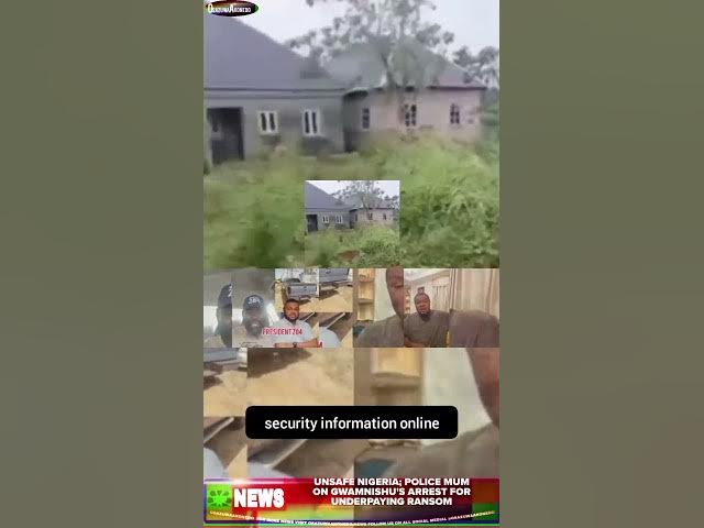Video thumbnail for Unsafe Nigeria; Police Mum On Gwamnishu's Arrest For Underpaying Ransom