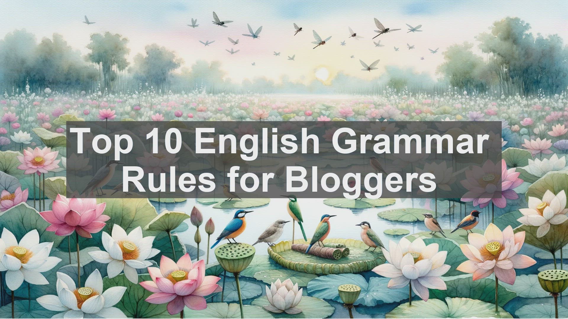 'Video thumbnail for Top 10 English Grammar Rules for Bloggers'
