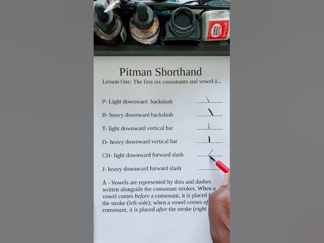 Video thumbnail for Pitman Shorthand #exercise1 #pitmanshorthand p