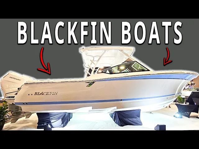 Video thumbnail for How NICE Are Black Fin Boats? 2024 Miami Boat Show