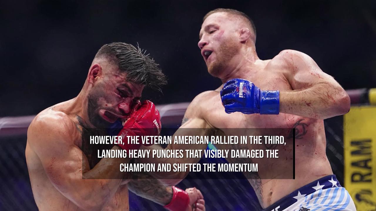 Video thumbnail for Topuria Suffers First Career Defeat as Gaethje Captures UFC Crown.