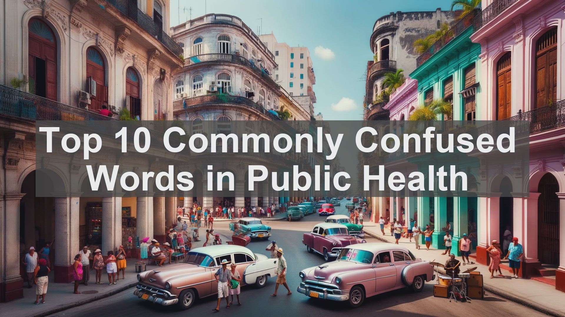 'Video thumbnail for Top 10 Commonly Confused Words in Public Health'
