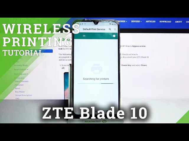 Video thumbnail for How to Connect to Printer – Pair Printer with ZTE Blade 10